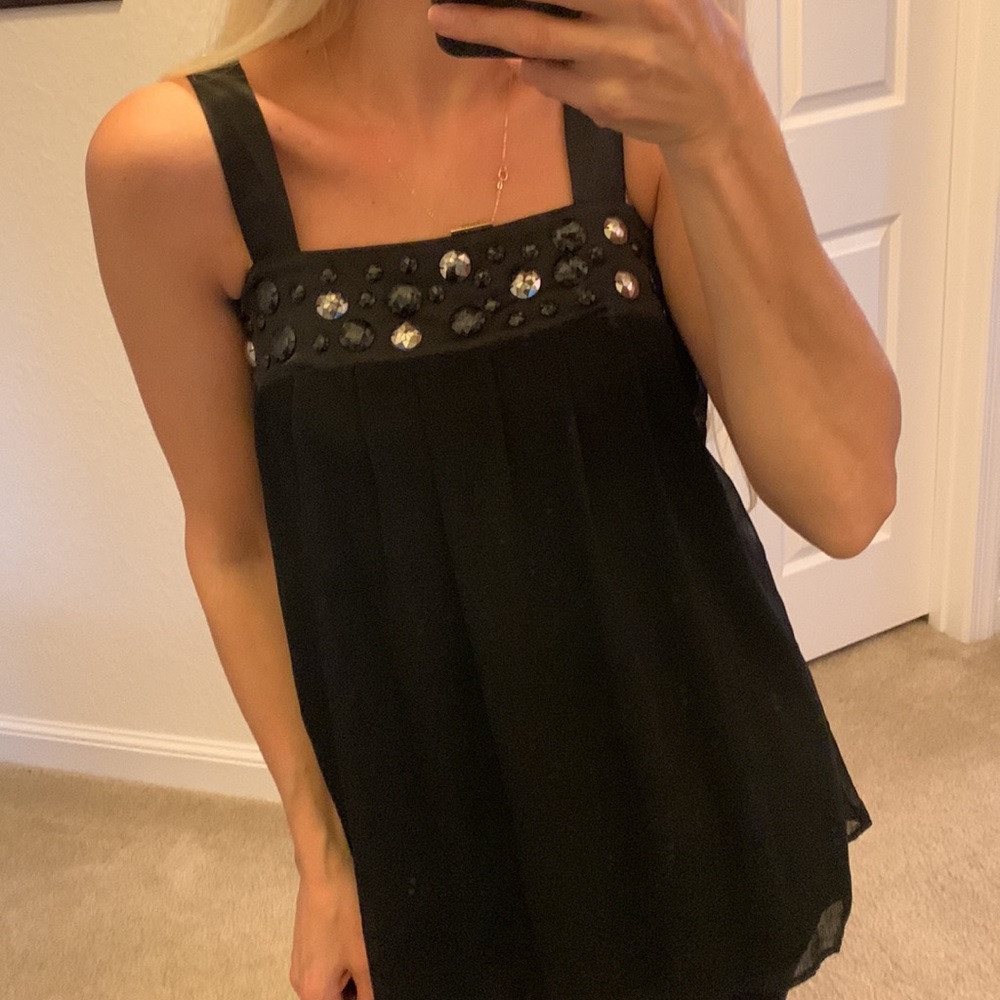 Black top size S embellished - Picture 13 of 17